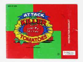 Attack Of The Killer Tomatoes [Manual] (Nintendo / NES)