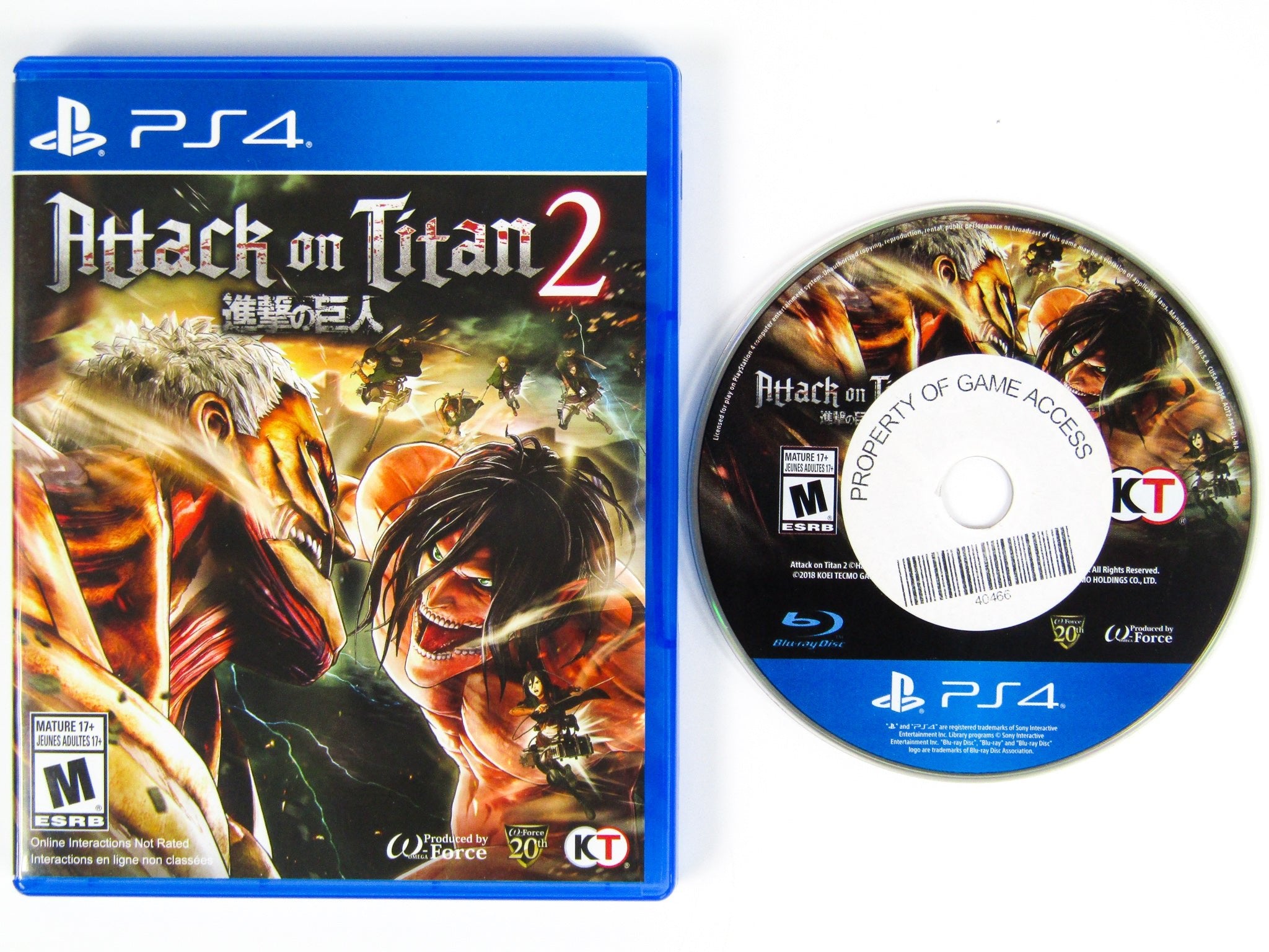 Attack On Titan 2 (Playstation 4 / PS4) - RetroMTL