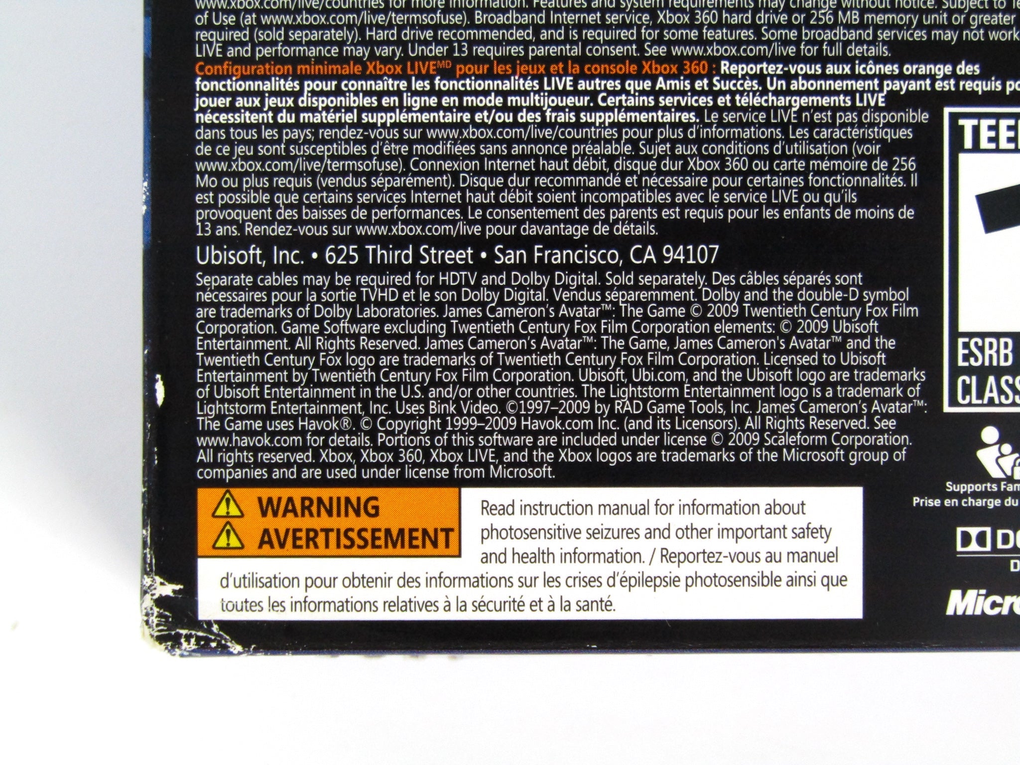 Avatar: The Game [Limited Edition] (Xbox 360) - RetroMTL