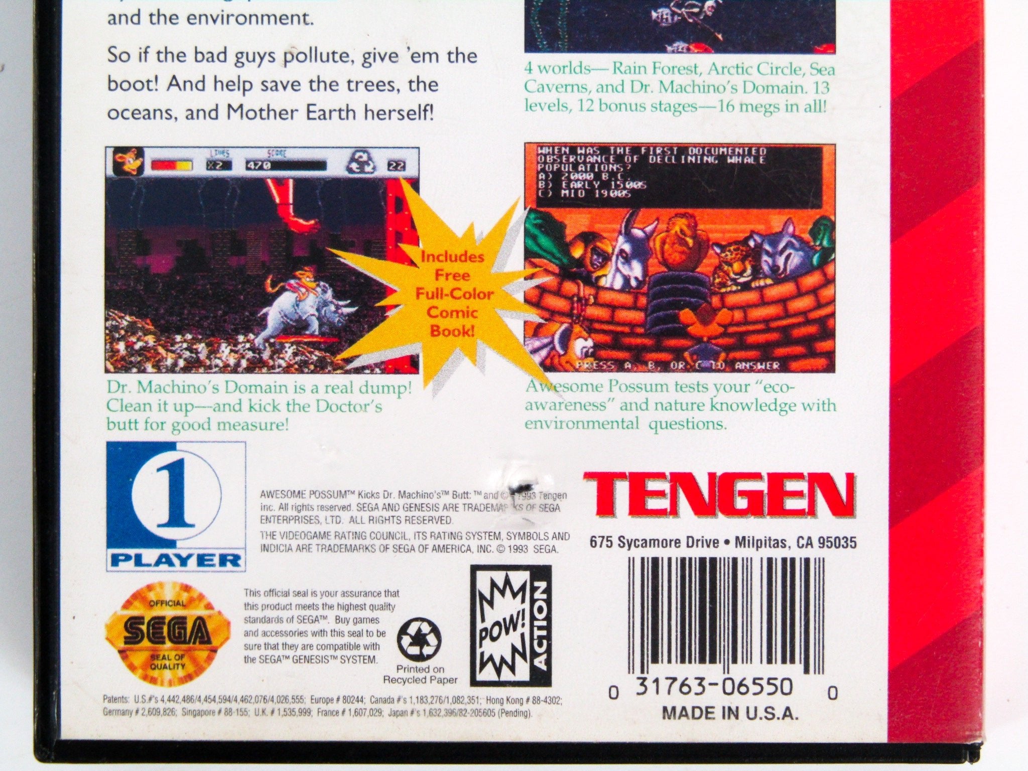 Awesome Possum (Sega Genesis) - RetroMTL