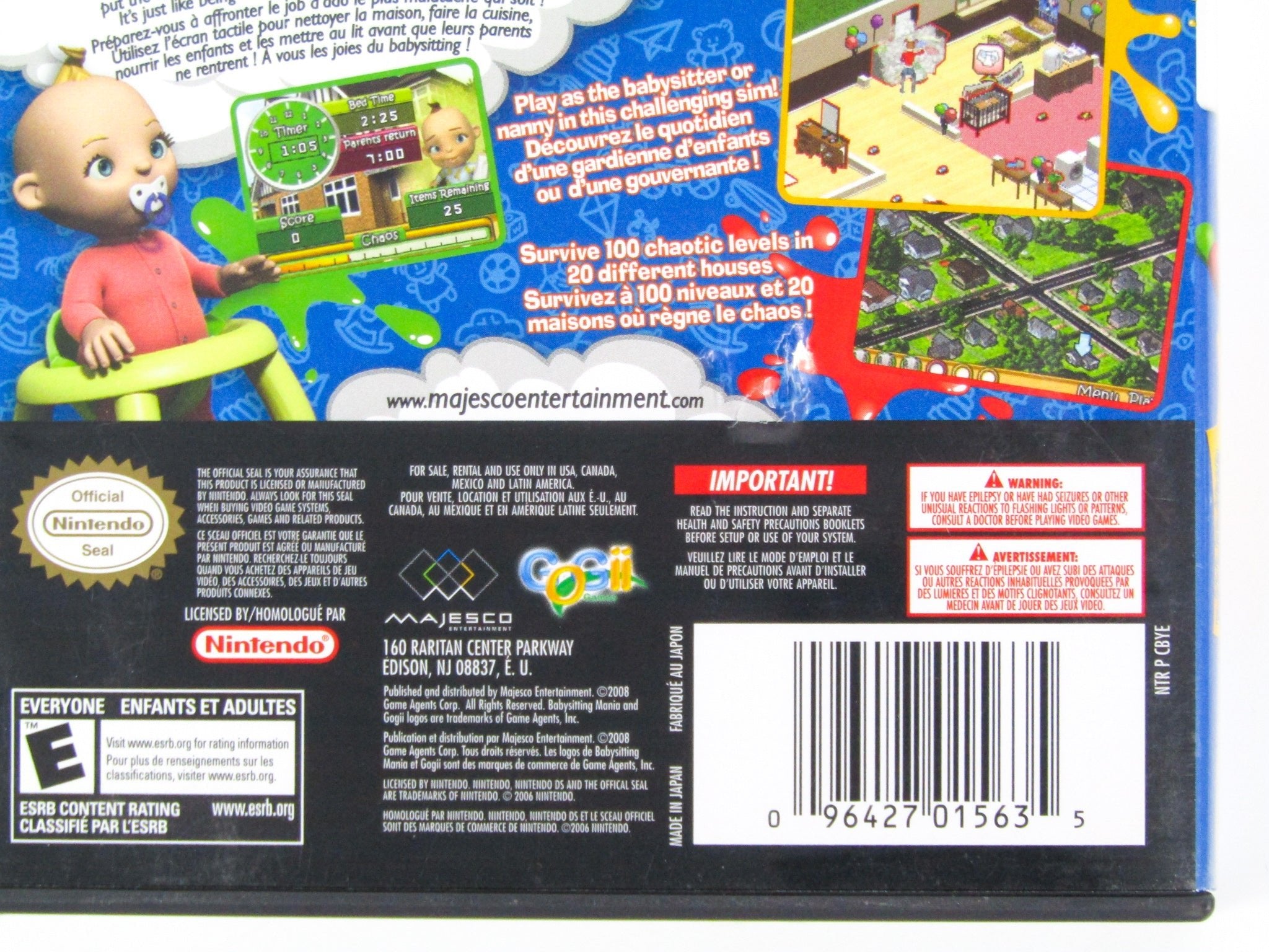 Babysitting Mania (Nintendo DS) - RetroMTL