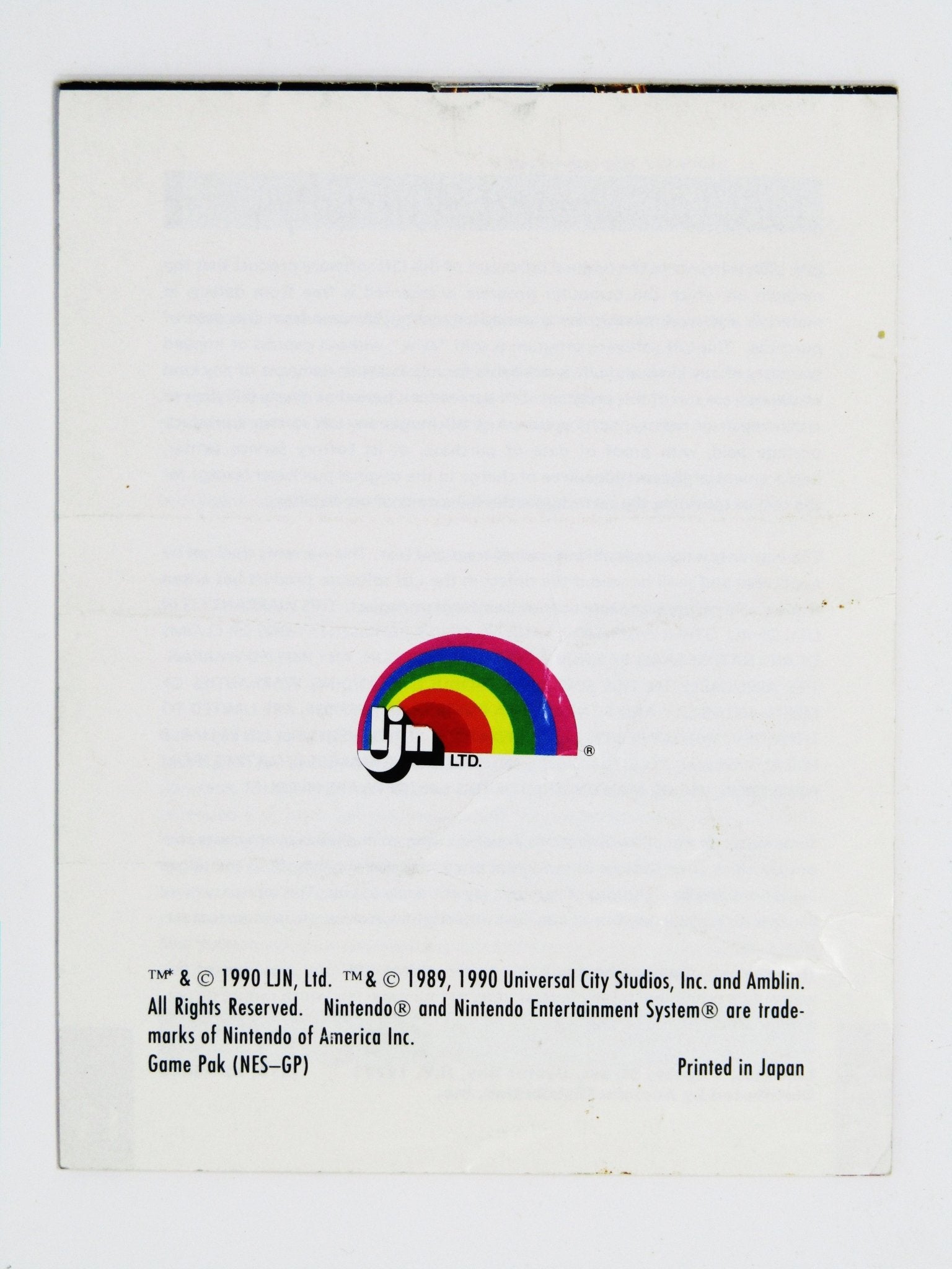 Back To The Future II And III [Manual] (Nintendo / NES) - RetroMTL