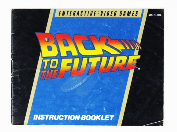 Back To The Future [Manual] (Nintendo / NES) - RetroMTL
