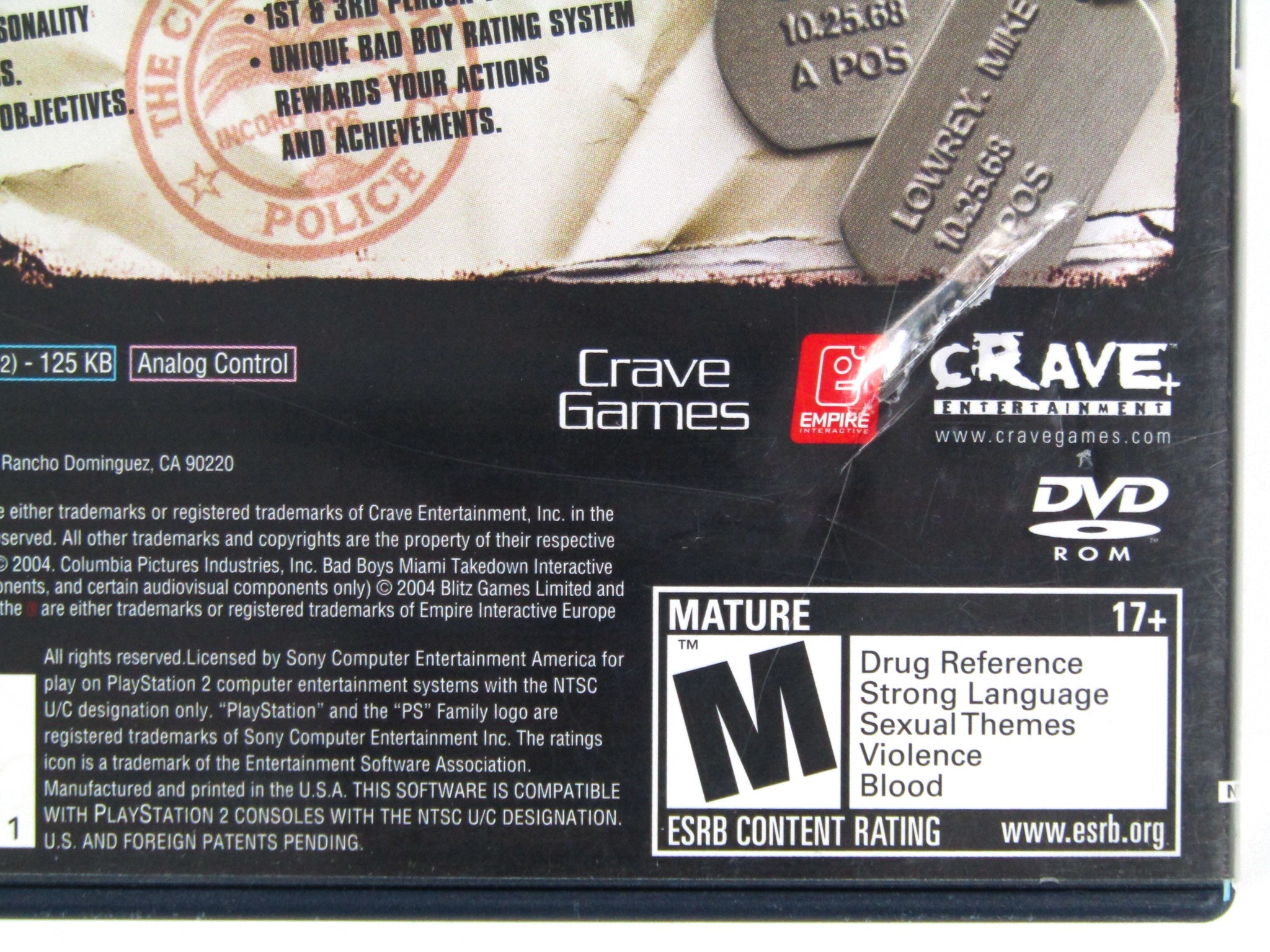 Bad Boys Miami Takedown (Playstation 2 / PS2) - RetroMTL