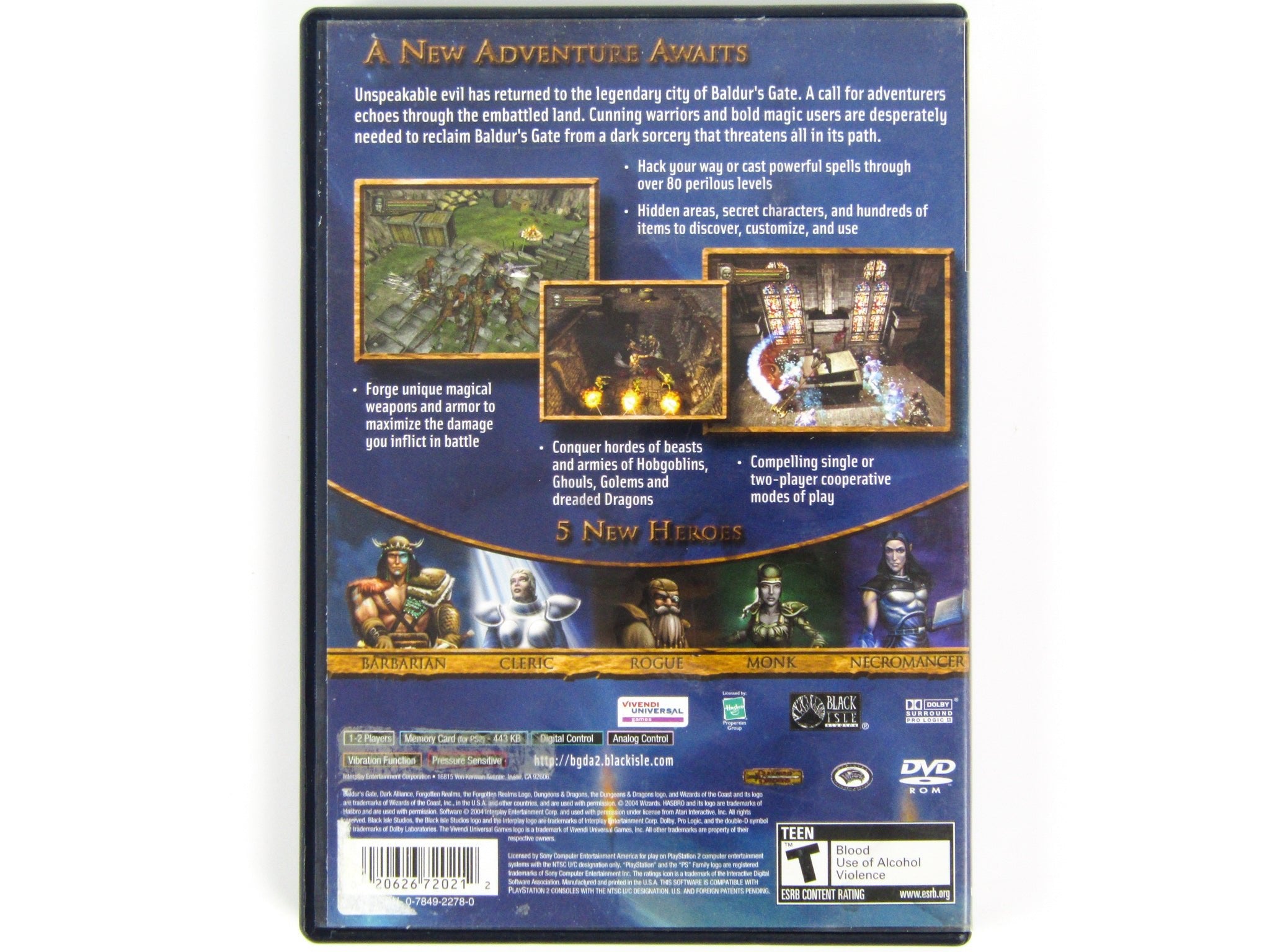 Baldur's Gate Dark Alliance 2 (Playstation 2 / PS2) - RetroMTL