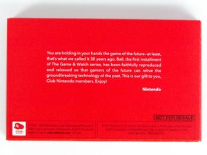 Ball [Club Nintendo] (Game & Watch) - RetroMTL