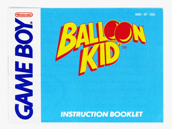 Balloon Kid [Manual] (Game Boy) - RetroMTL