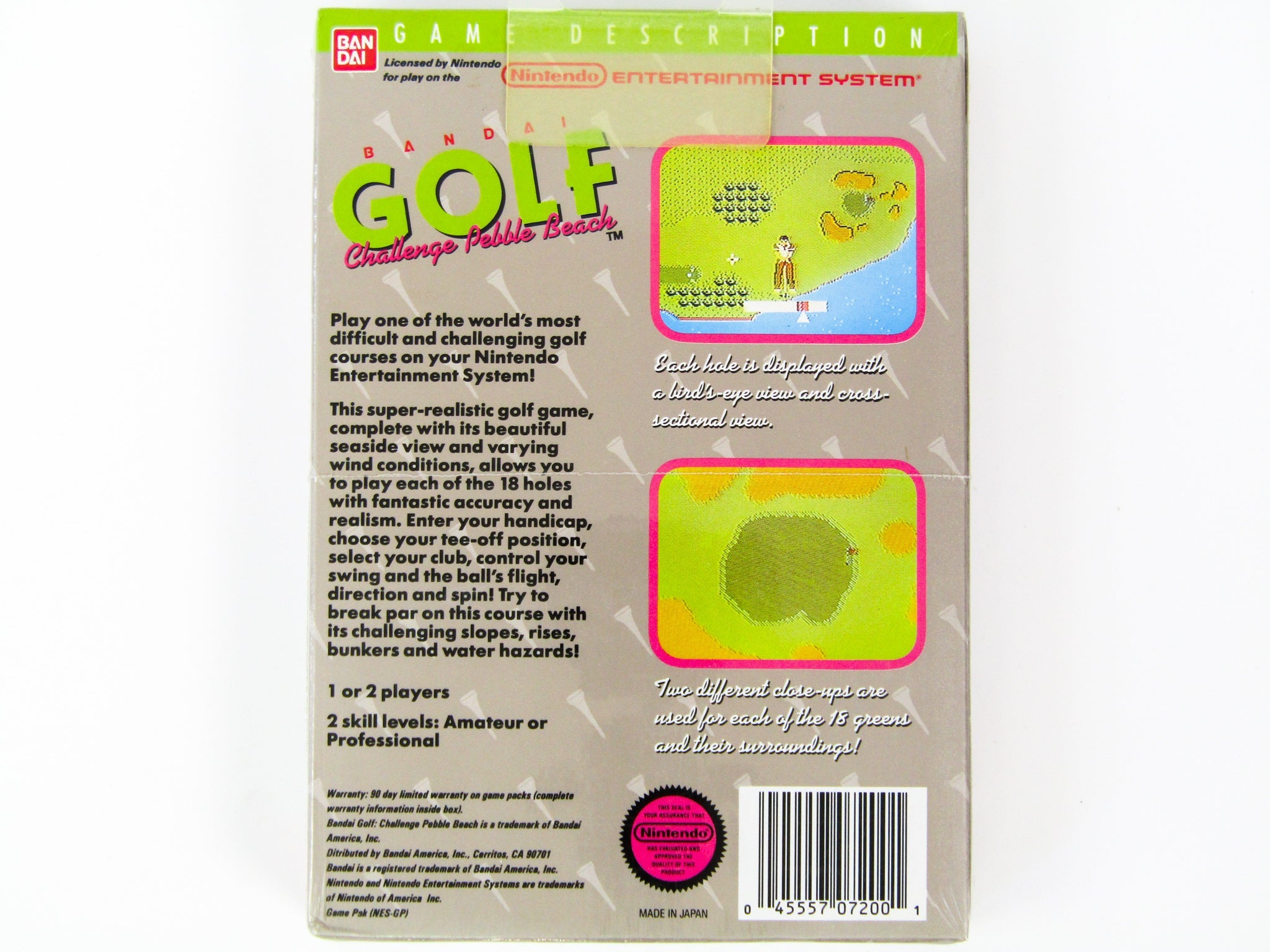 Bandai Golf Challenge Pebble Beach (Nintendo / NES) - RetroMTL