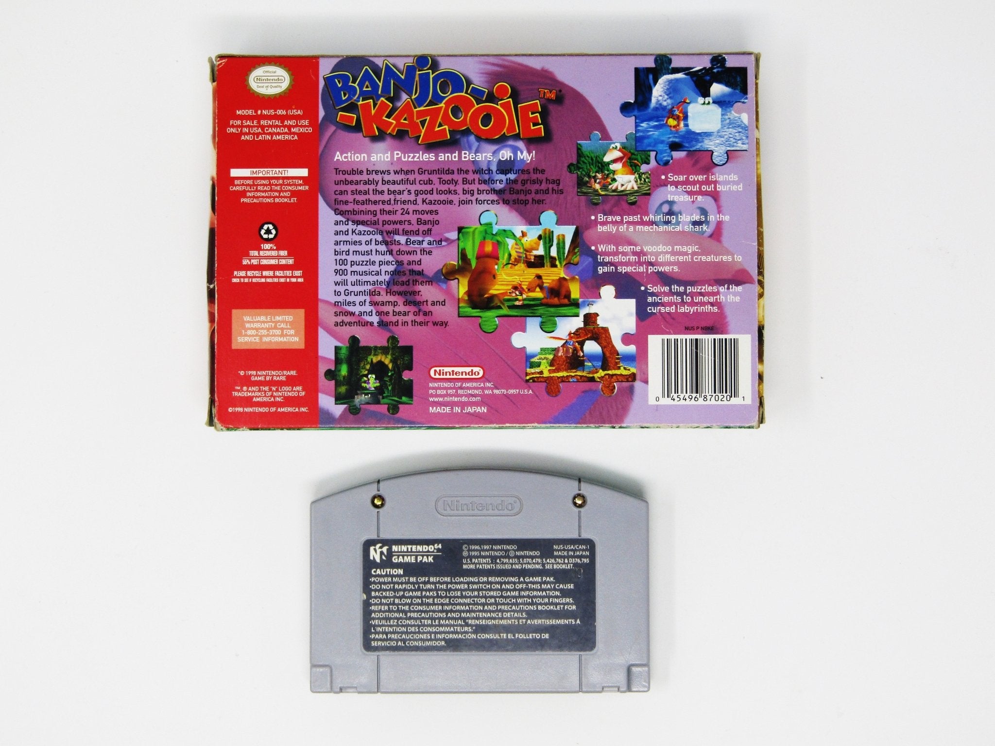 Banjo-Kazooie (Nintendo 64 / N64) - RetroMTL