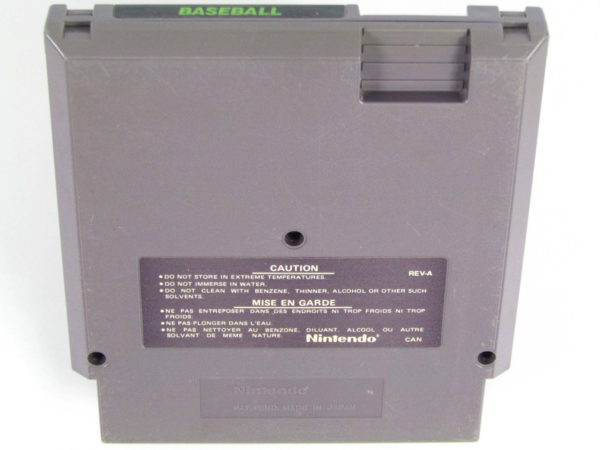 Baseball (Nintendo / NES) - RetroMTL