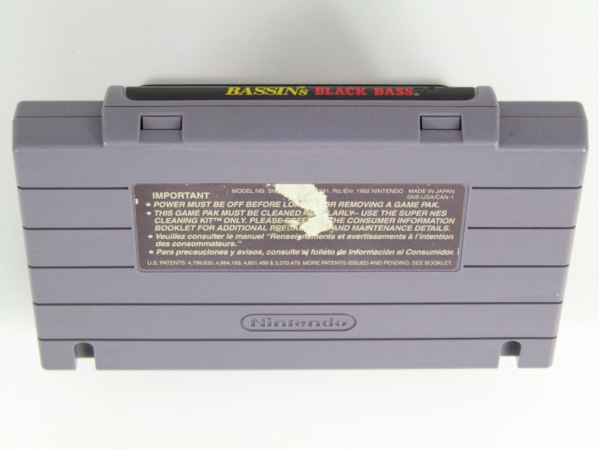 Bassin's Black Bass (Super Nintendo / SNES) - RetroMTL
