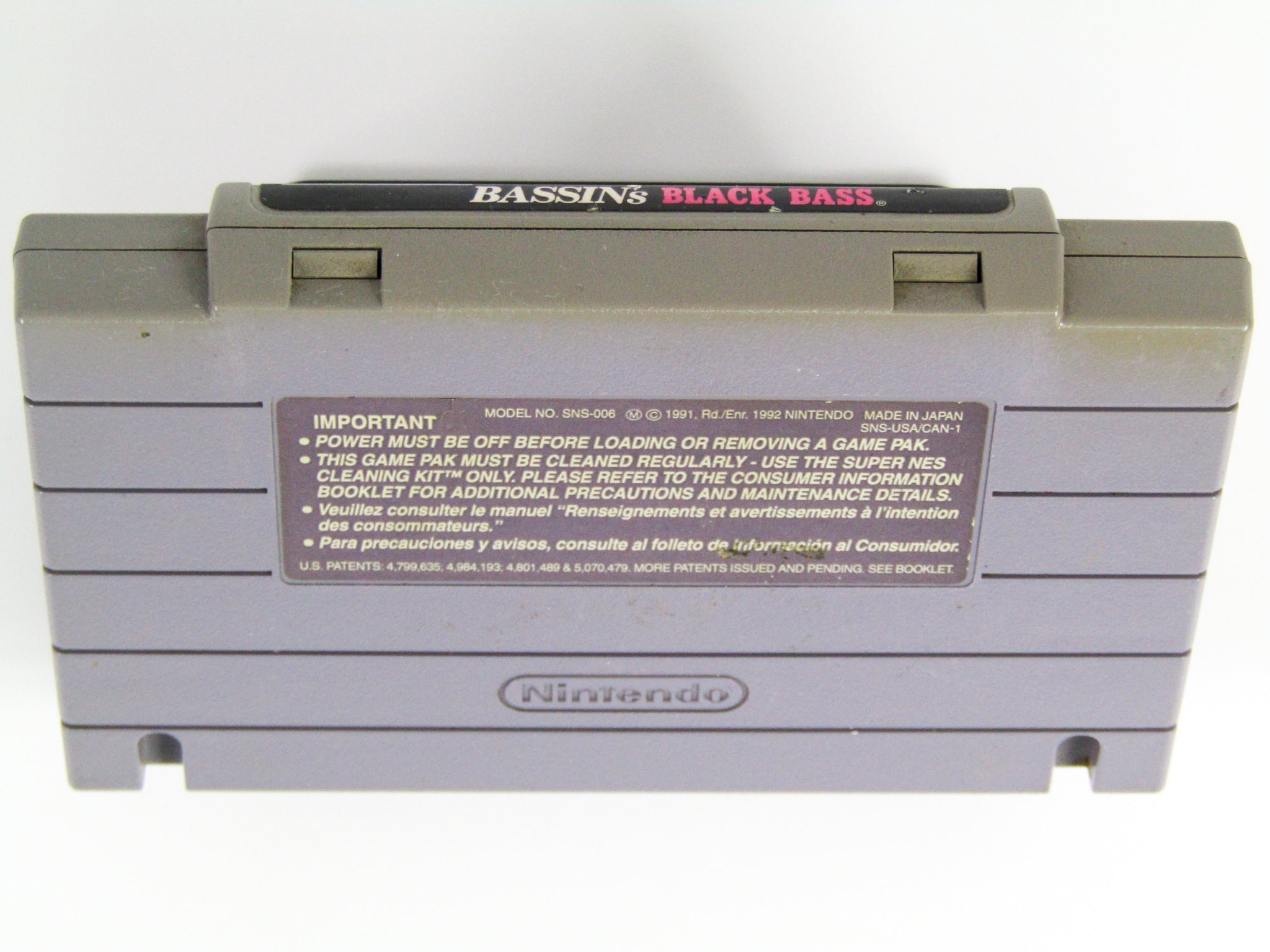 Bassin's Black Bass (Super Nintendo / SNES) - RetroMTL