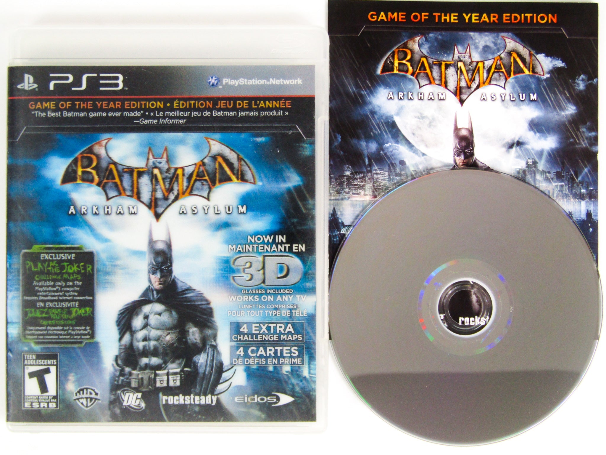 Batman: Arkham Asylum (Playstation 3 / PS3) – RetroMTL