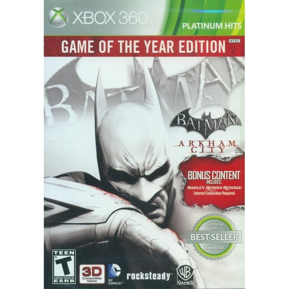 Batman: Arkham City [Game Of The Year] [Platinum Hits] (Xbox 360) - RetroMTL