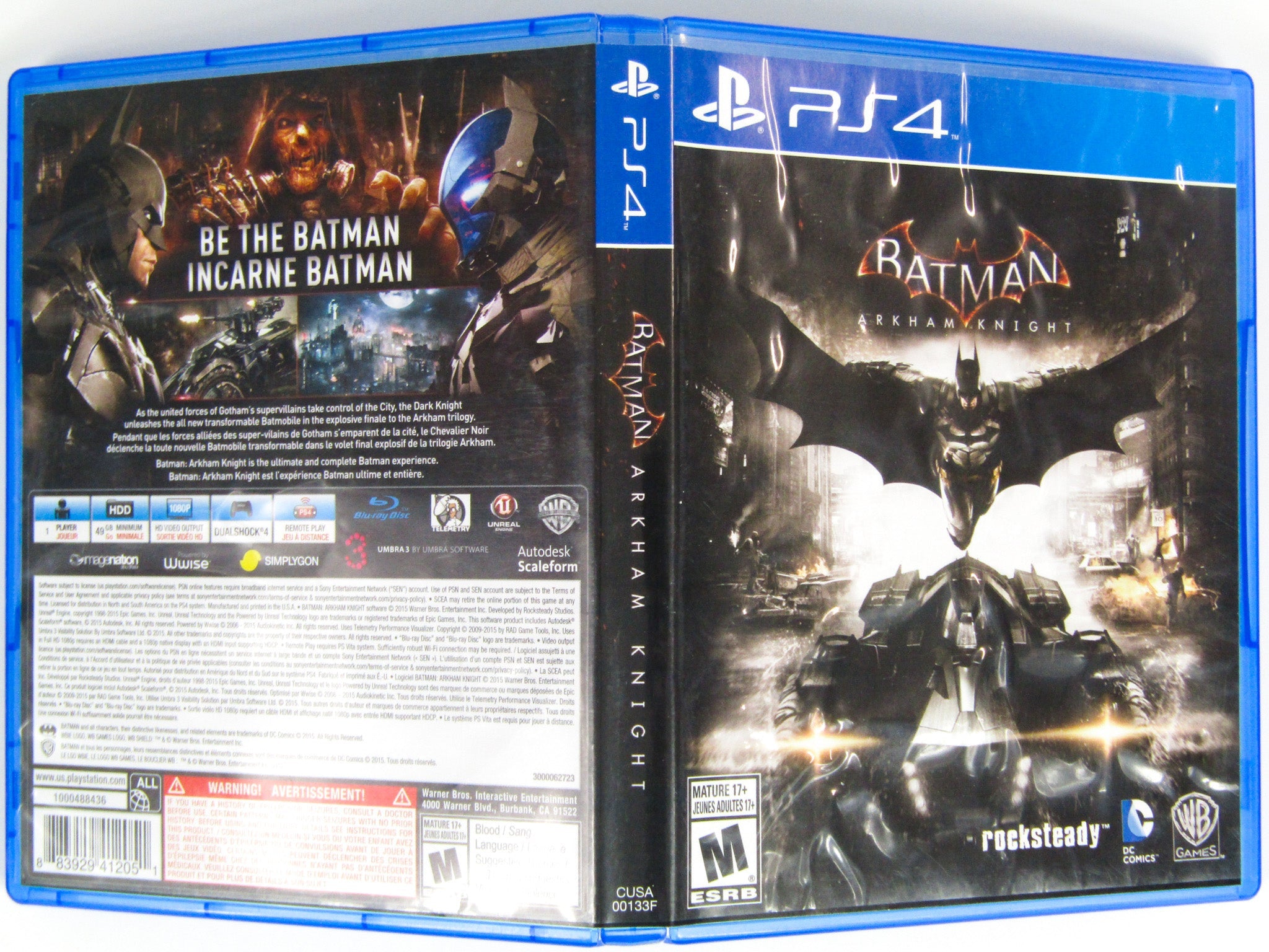 Batman: Arkham Knight (Playstation 4 / PS4) - RetroMTL