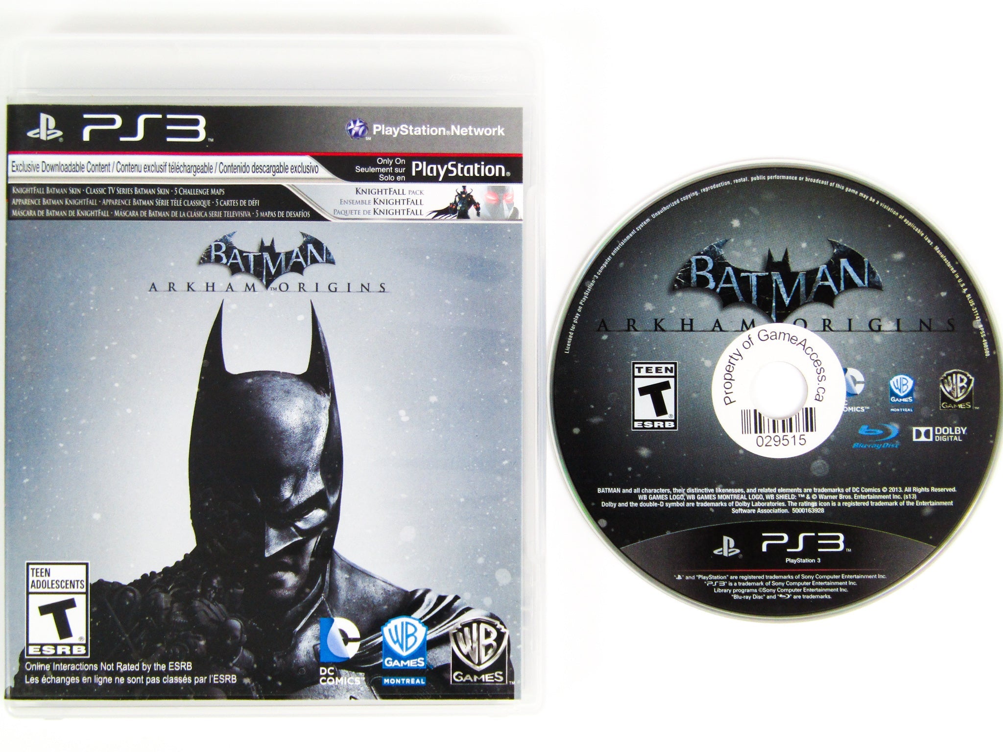  Batman: Arkham Origins - Playstation 3 : Whv Games: Video Games