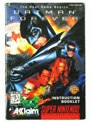 Batman Forever [Manual] (Super Nintendo / SNES) - RetroMTL