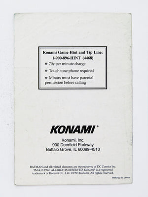 Batman Returns [Manual] (Super Nintendo / SNES) - RetroMTL