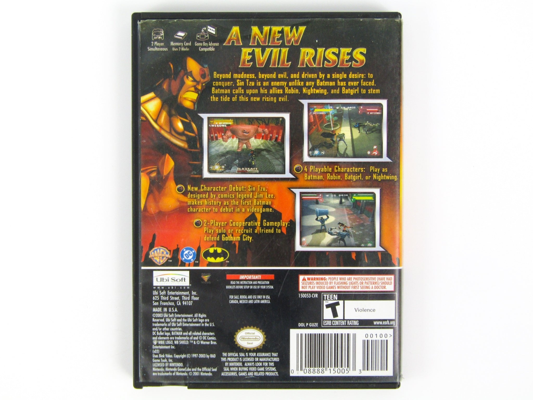 Batman Rise Of Sin Tzu (Nintendo Gamecube) - RetroMTL