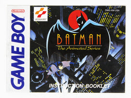 Batman The Series [Manual] (Nintendo Game Boy)