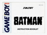 Batman The Video Game [Manual] (Game Boy) - RetroMTL
