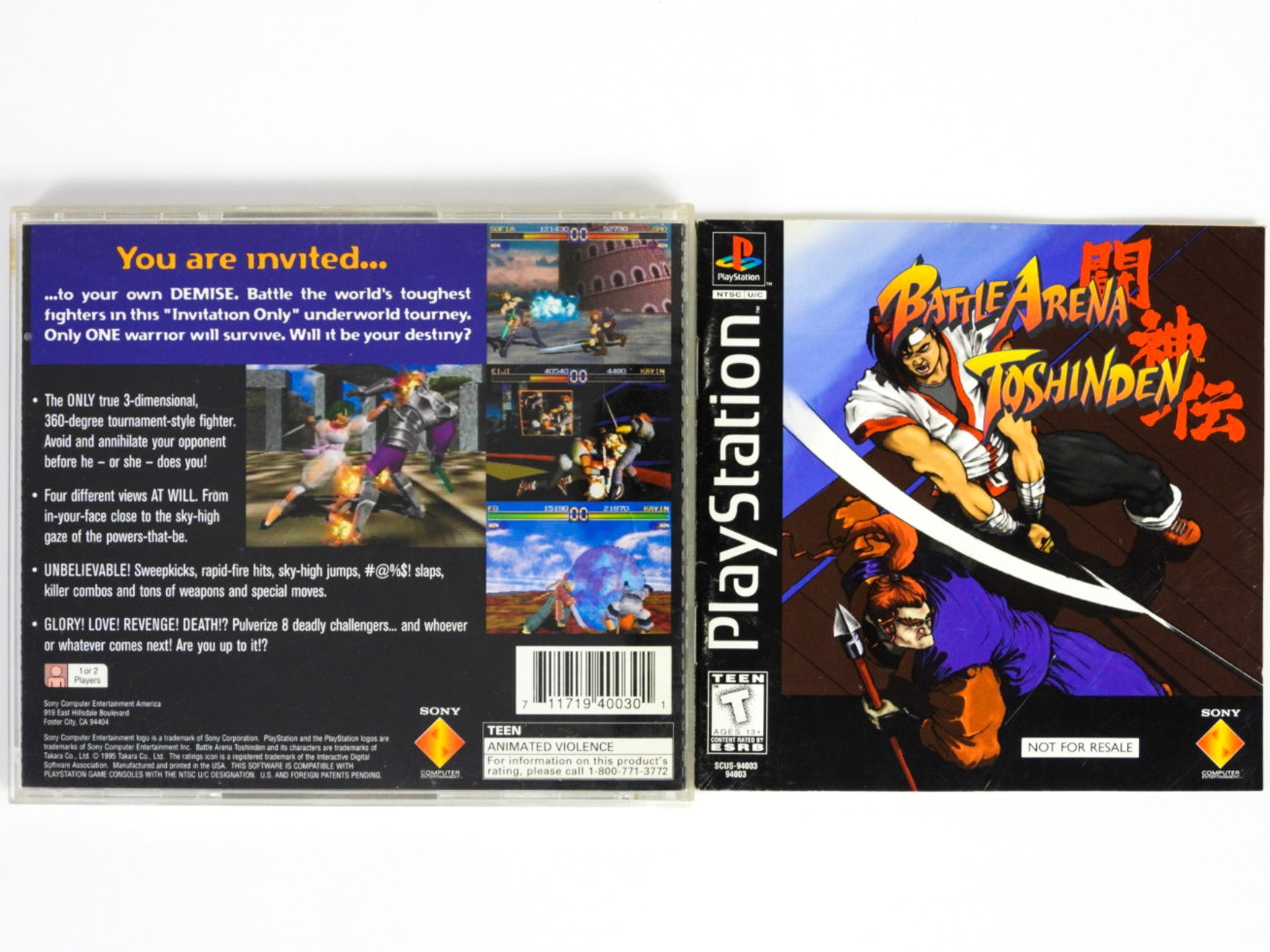 Battle Arena Toshinden (Playstation / PS1) - RetroMTL