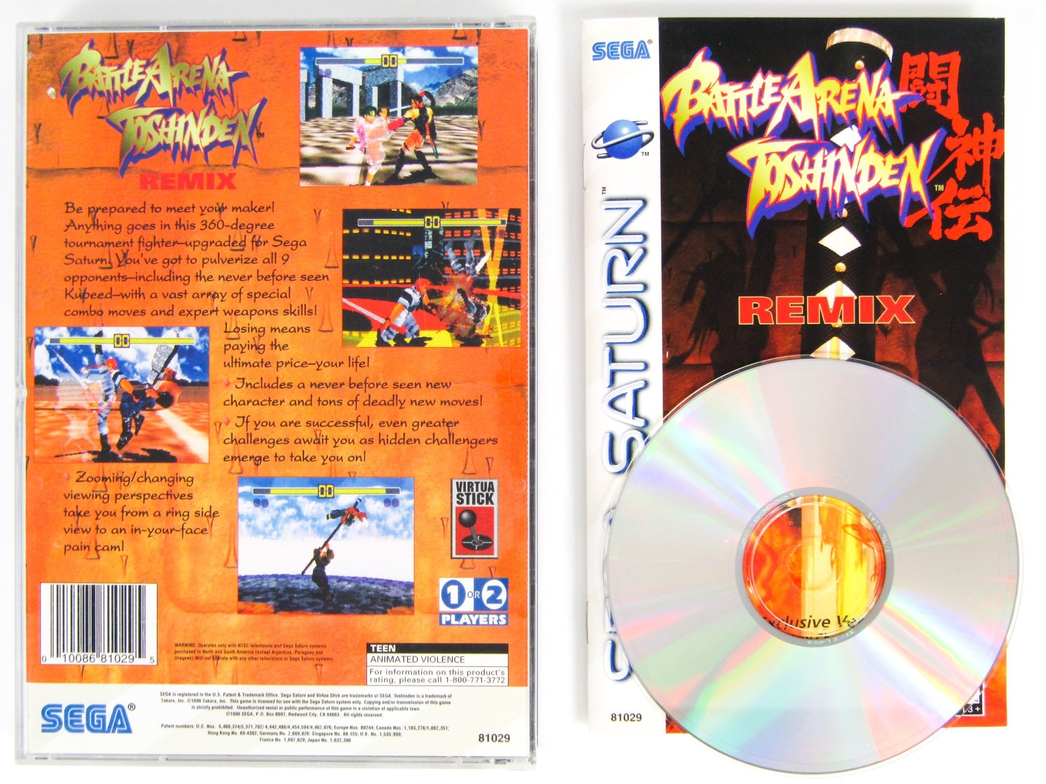 Battle Arena Toshinden Remix (Sega Saturn) - RetroMTL