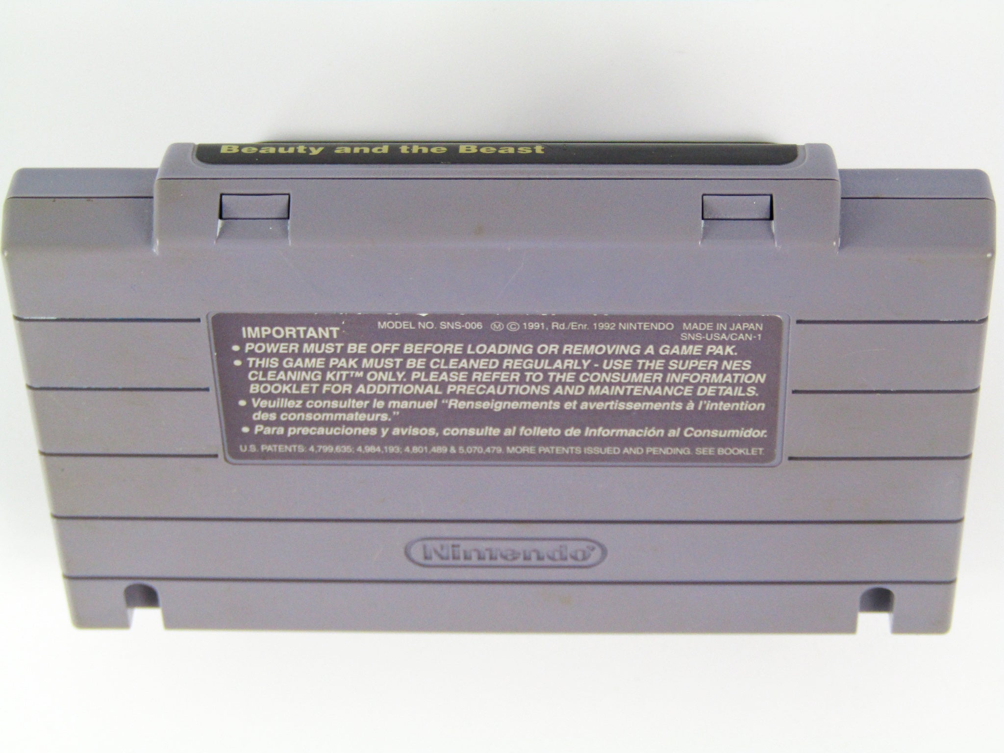 Beauty And The Beast (Super Nintendo / SNES) - RetroMTL