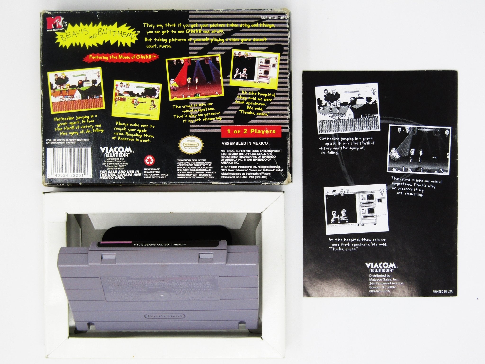 Beavis and Butthead (Super Nintendo / SNES) - RetroMTL