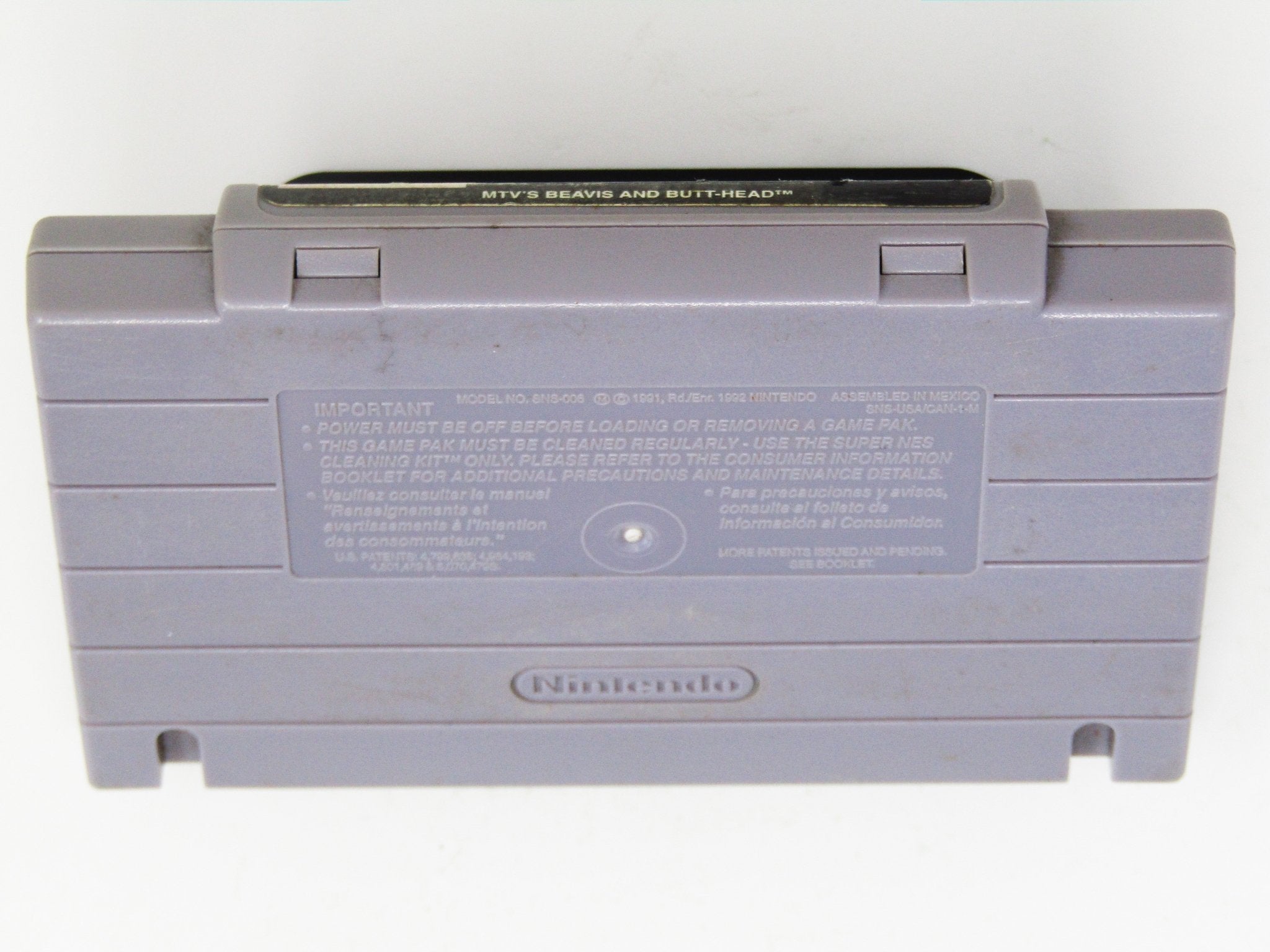 Beavis and Butthead (Super Nintendo / SNES) - RetroMTL