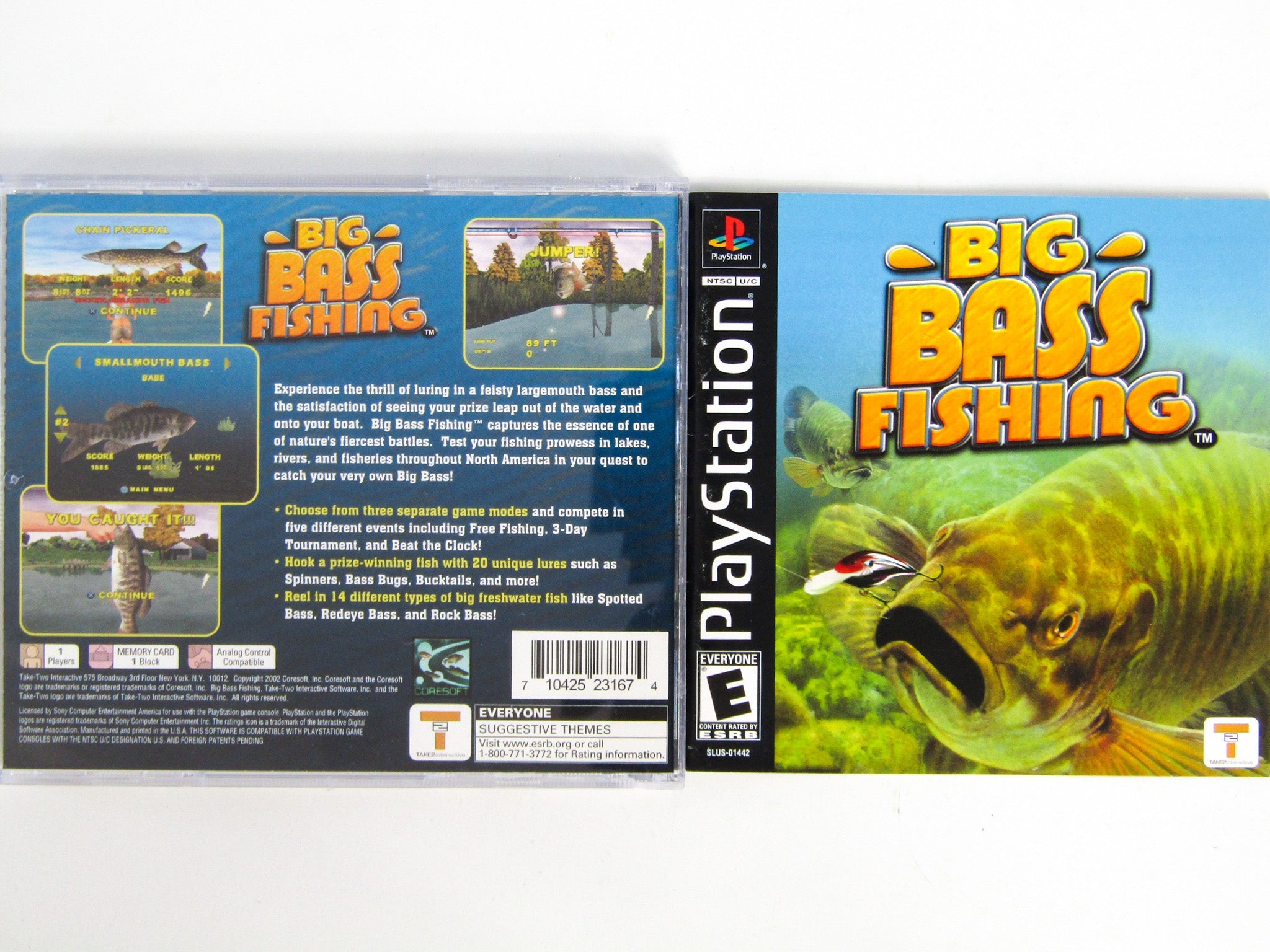Big Bass Fishing (Playstation / PS1) - RetroMTL