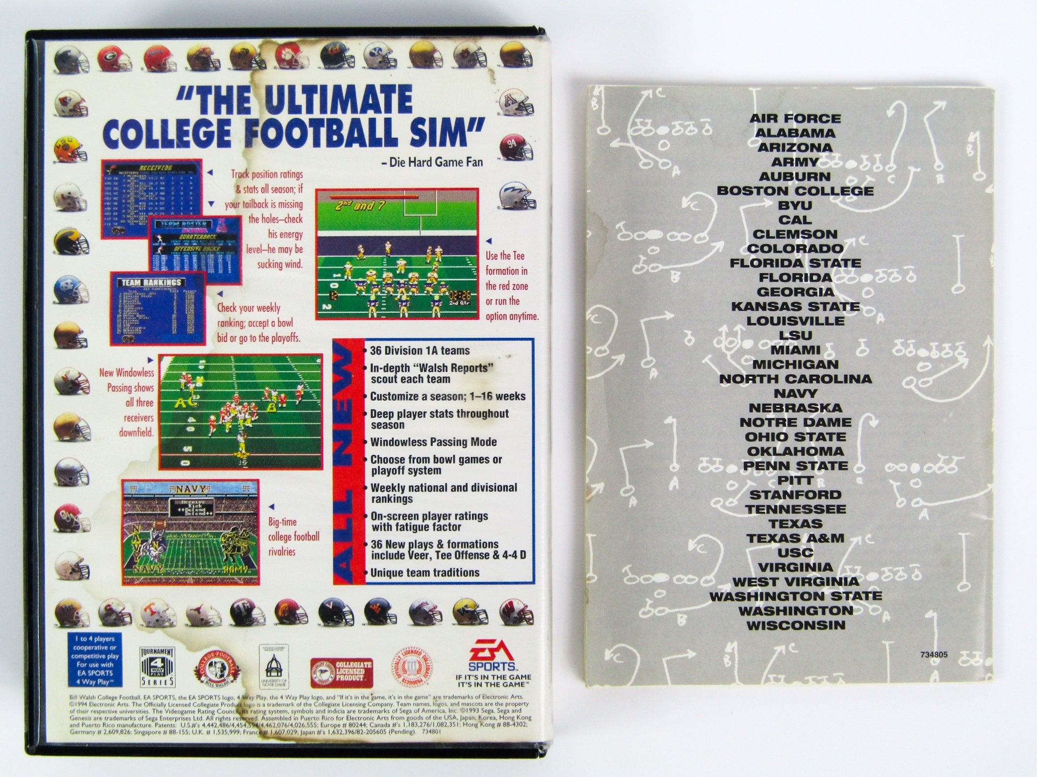 Bill Walsh College Football 95 (Sega Genesis) - RetroMTL