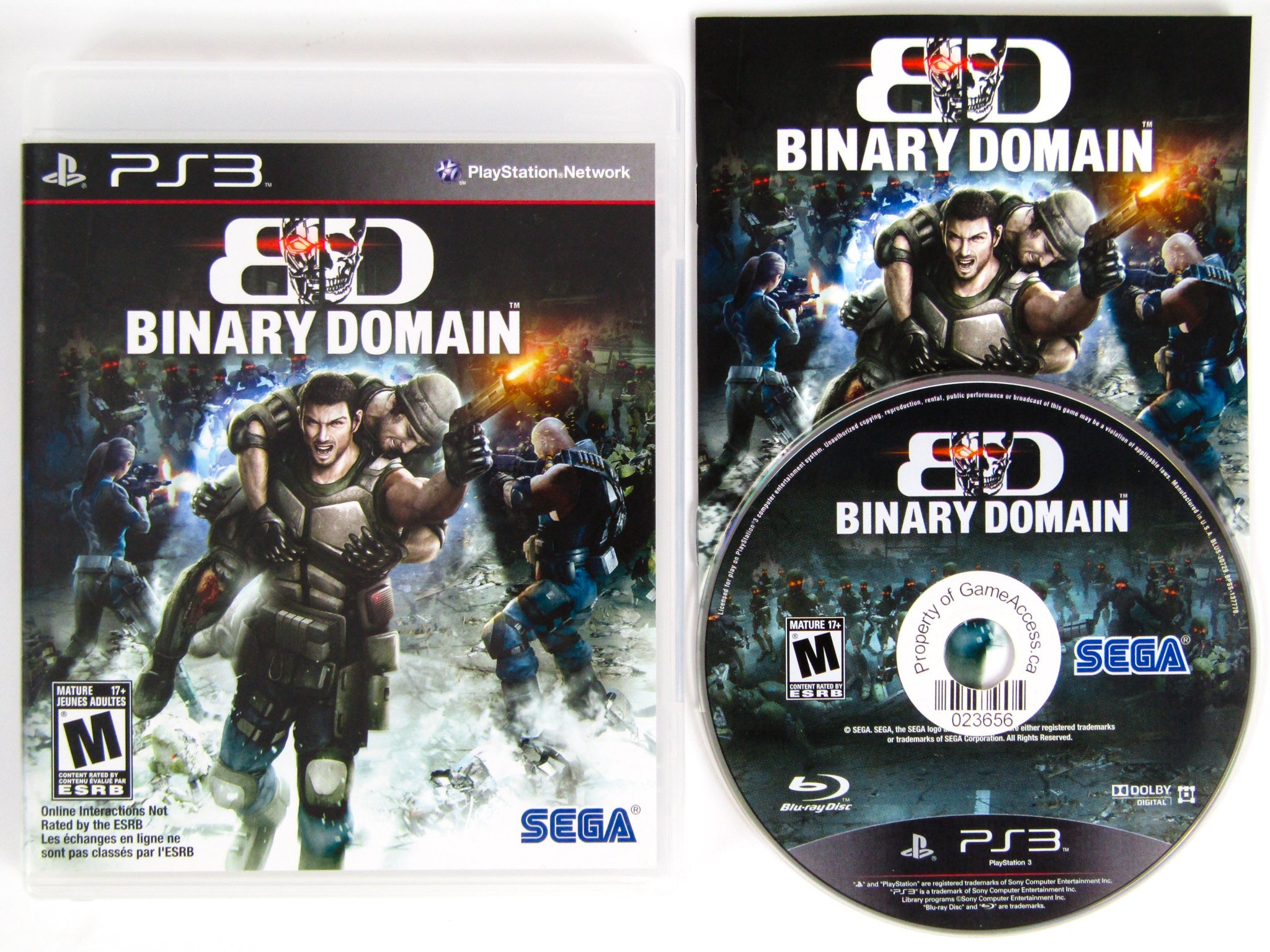 Binary Domain (Playstation 3 / PS3) - RetroMTL