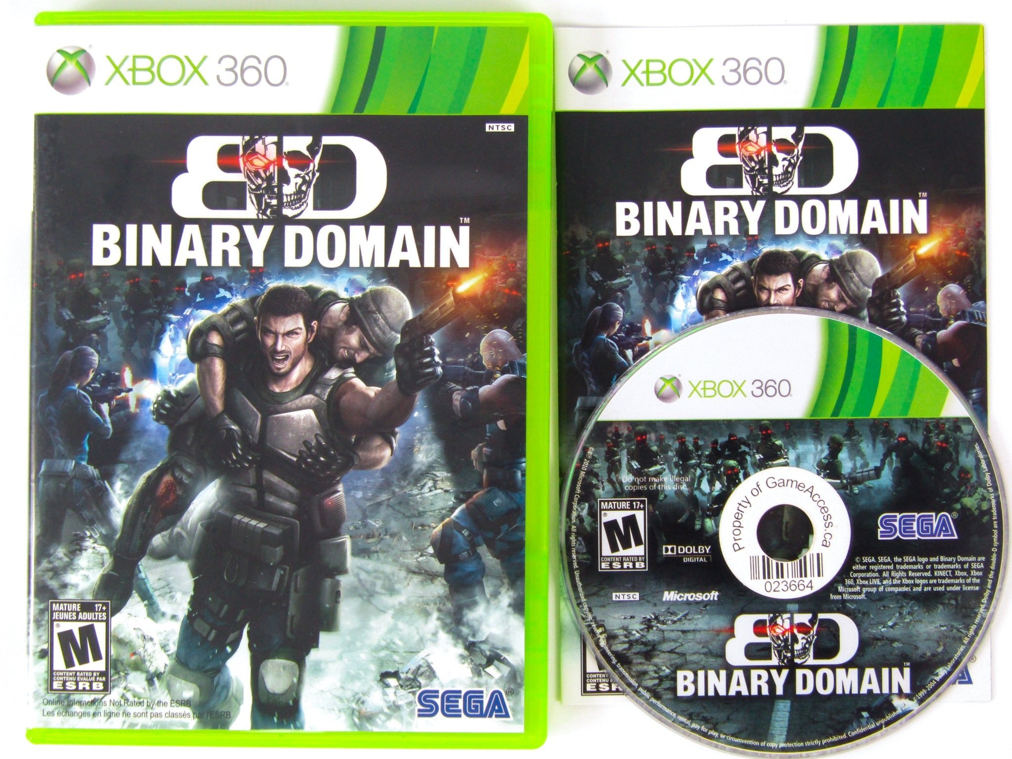 Binary Domain (Xbox 360) - RetroMTL