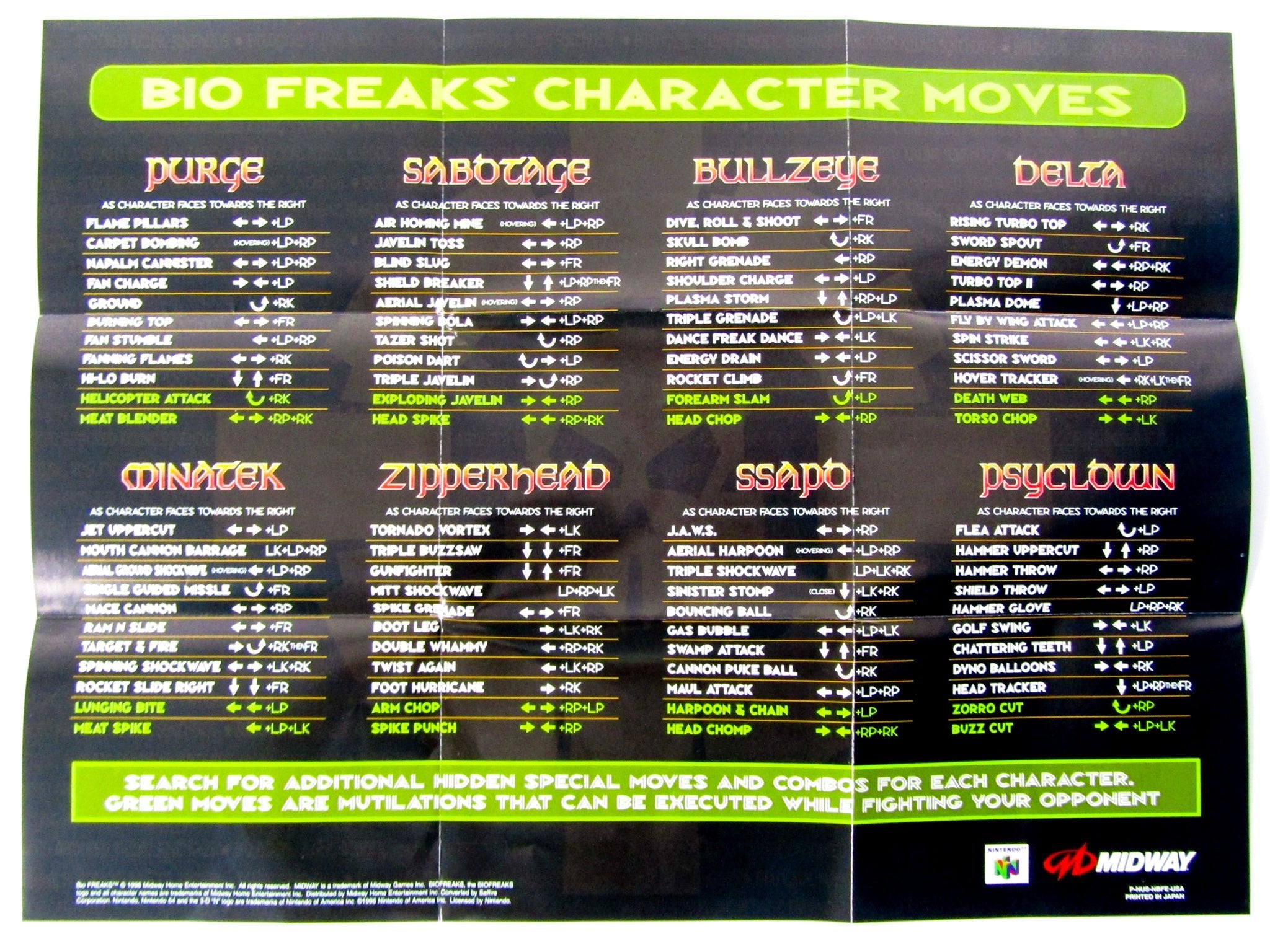 Biofreaks [Poster] (Nintendo 64 / N64) - RetroMTL