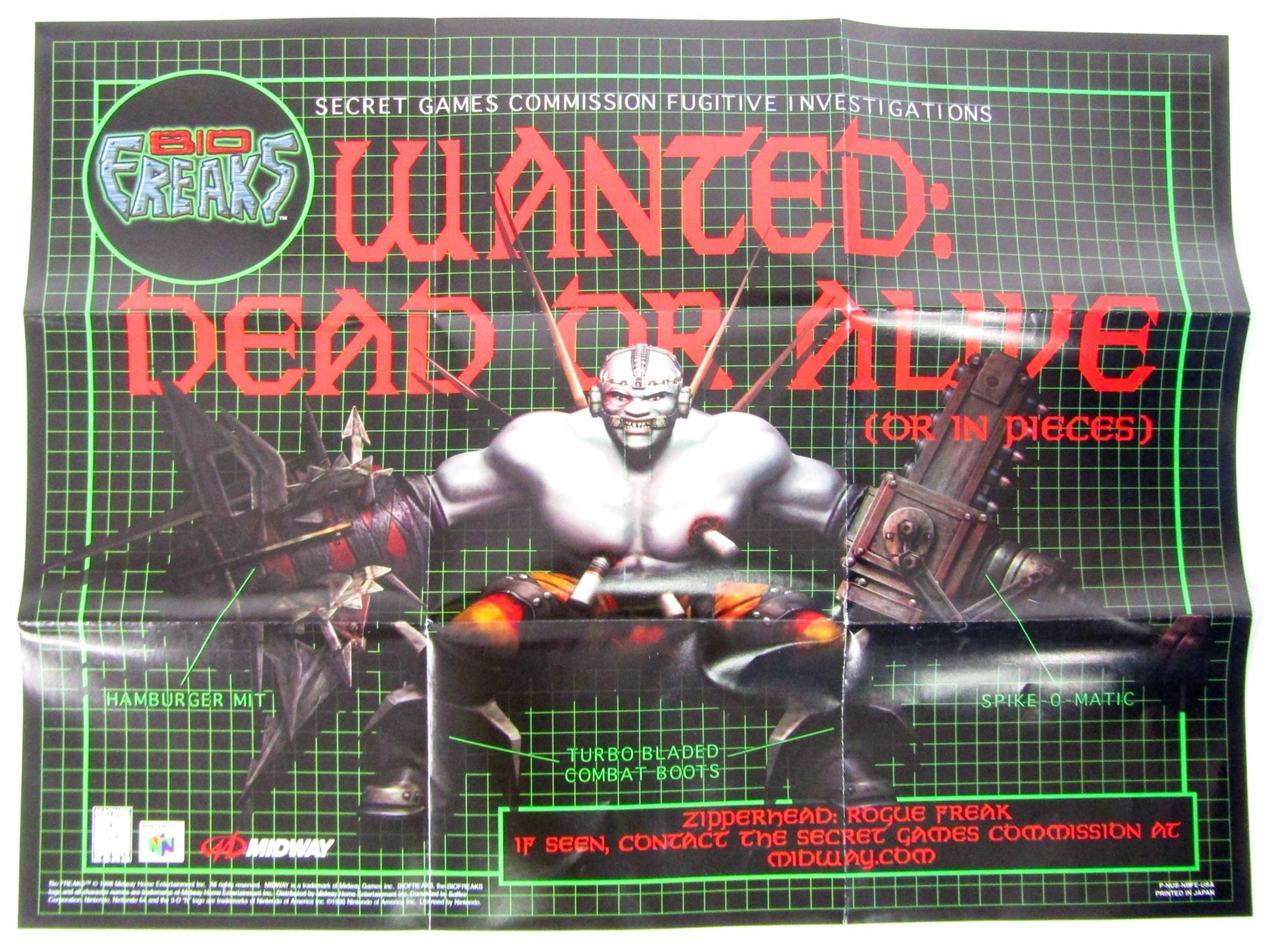 Biofreaks [Poster] (Nintendo 64 / N64) - RetroMTL