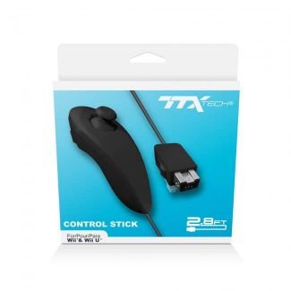 Black Control Stick [TTX] [Nunchuk] (Nintendo Wii / Wii U) - RetroMTL