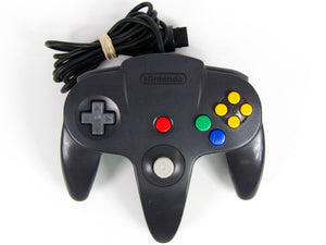 Black Controller [Gamecube Style Joystick] (Nintendo 64 / N64) - RetroMTL