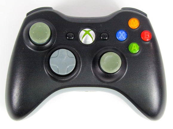 Black & Grey Xbox 360 Wireless Controller (Xbox 360) - RetroMTL