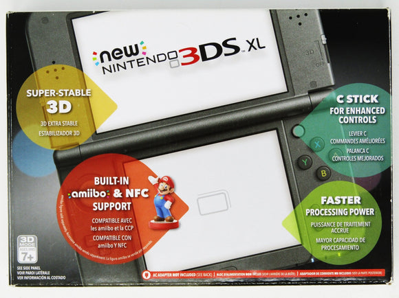 Black New Nintendo 3DS XL System [RED-001] (Nintendo 3DS) - RetroMTL