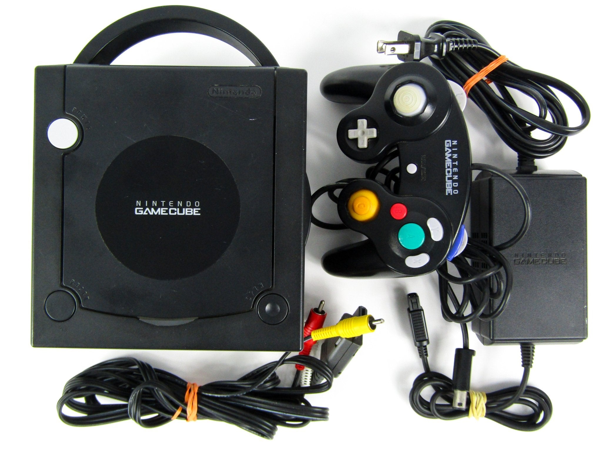 Black Nintendo order GameCube Console System Bundle Lot 2 Controllers (DOL-101) HDMI