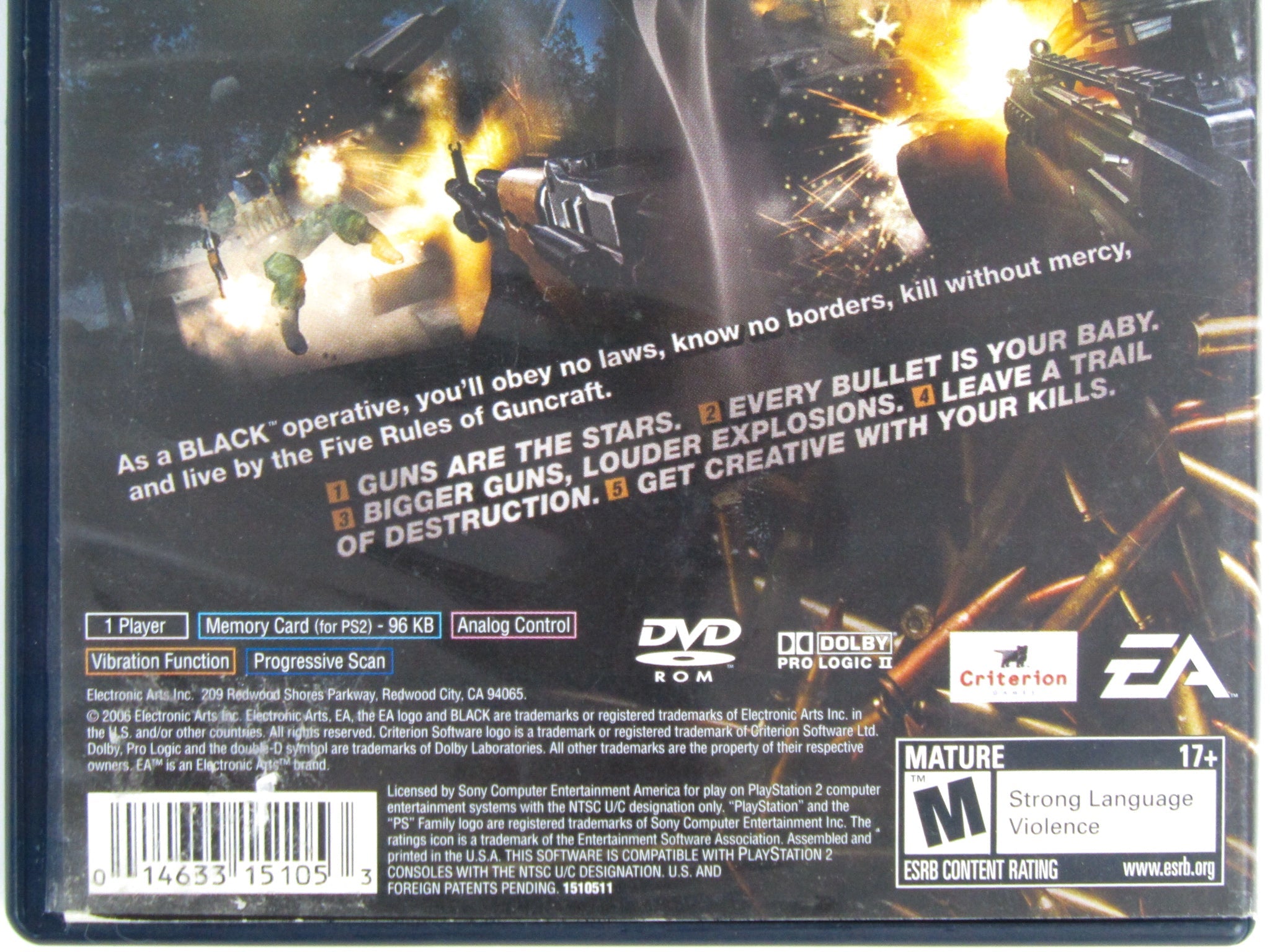 Black (Playstation 2 / PS2) - RetroMTL