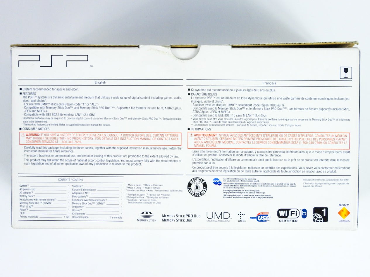 Black PSP System [PSP-1001] (Playstation Portable / PSP) - RetroMTL