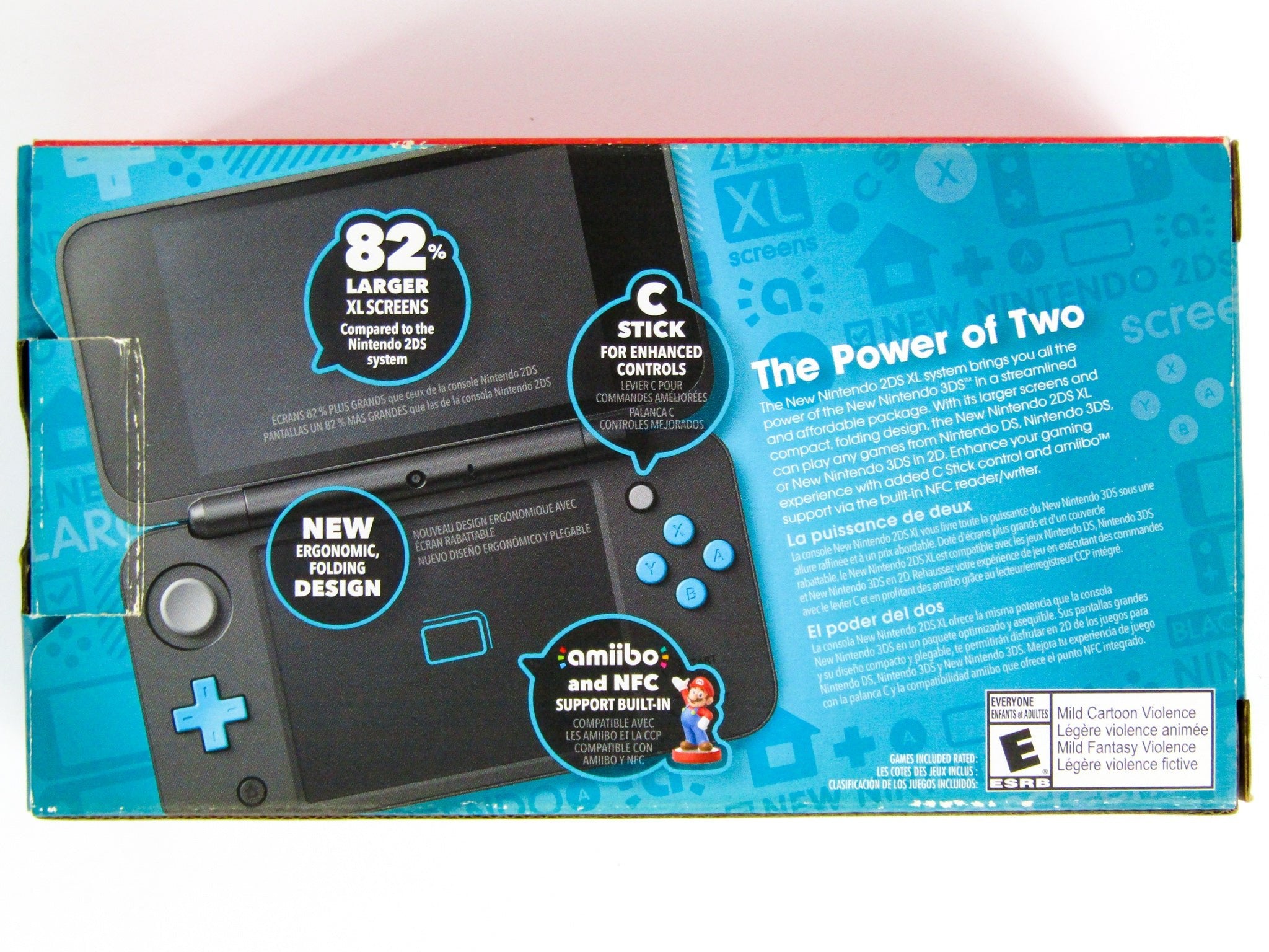 Black & Turquoise New Nintendo 2DS XL [JAN-001] (Nintendo 3DS) - RetroMTL
