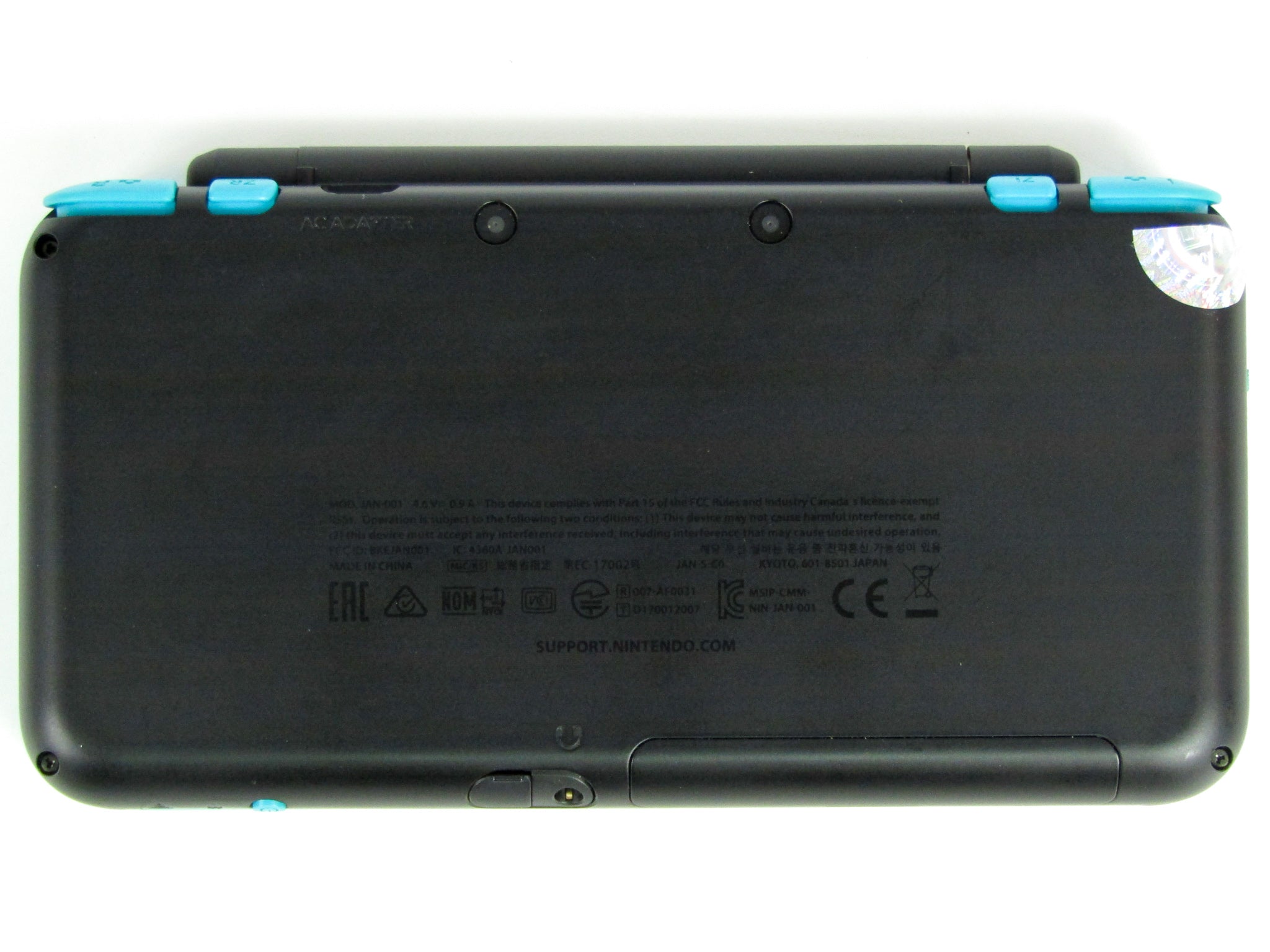 Black & Turquoise New Nintendo 2DS XL [JAN-001] (Nintendo 3DS) - RetroMTL