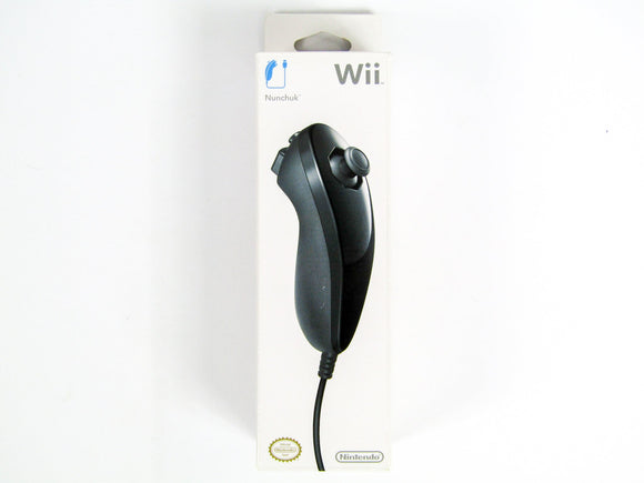 Black Wii Nunchuk Controller (Nintendo Wii) - RetroMTL