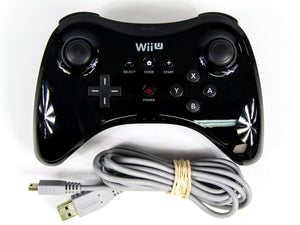 Black Wii U Pro Controller (Nintendo Wii U) - RetroMTL