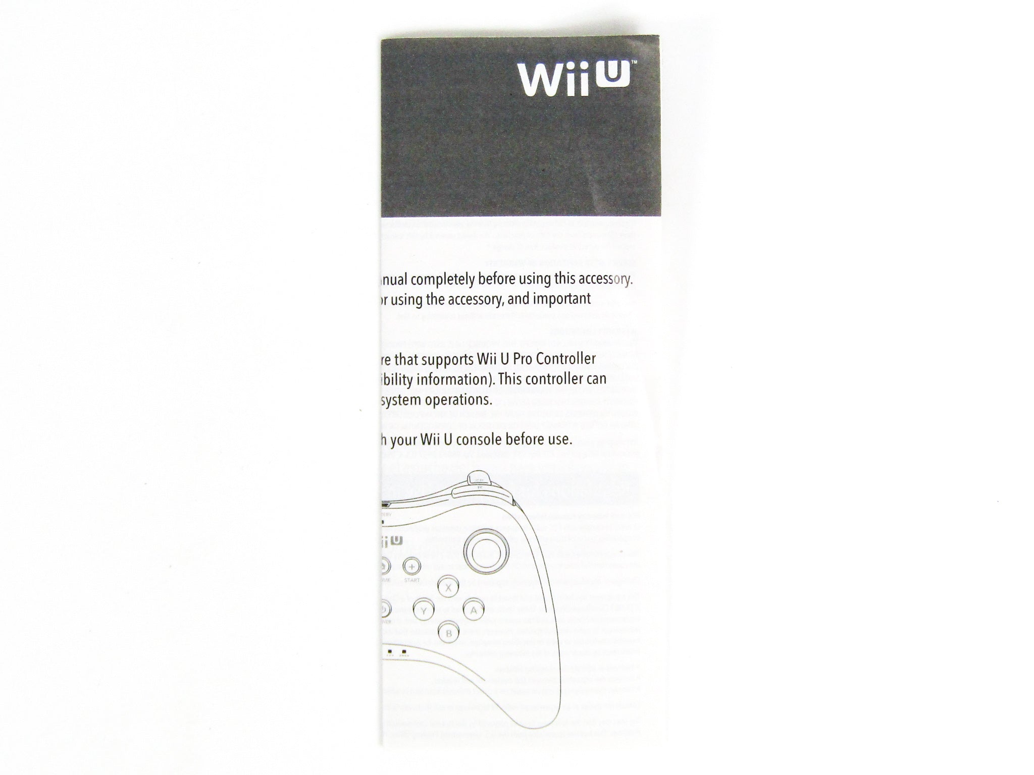 Black Wii U Pro Controller (Nintendo Wii U) - RetroMTL
