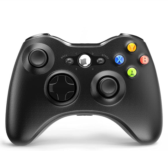 Black Wireless Controller (Xbox 360) - RetroMTL