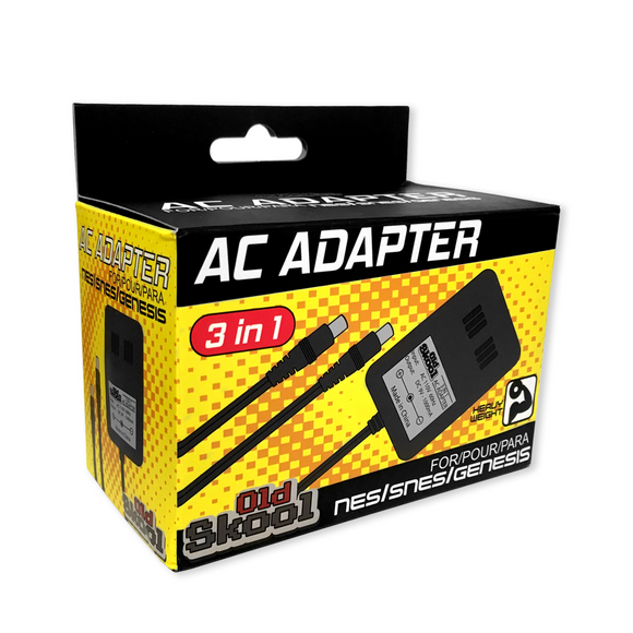 Heavy AC Adapter [Unofficial] (Nintendo NES / SNES / Sega Genesis)
